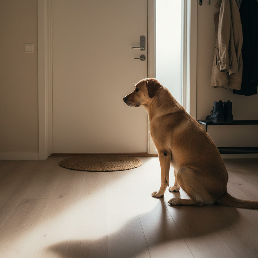 Sanningen om varför din hund blir orolig när du går