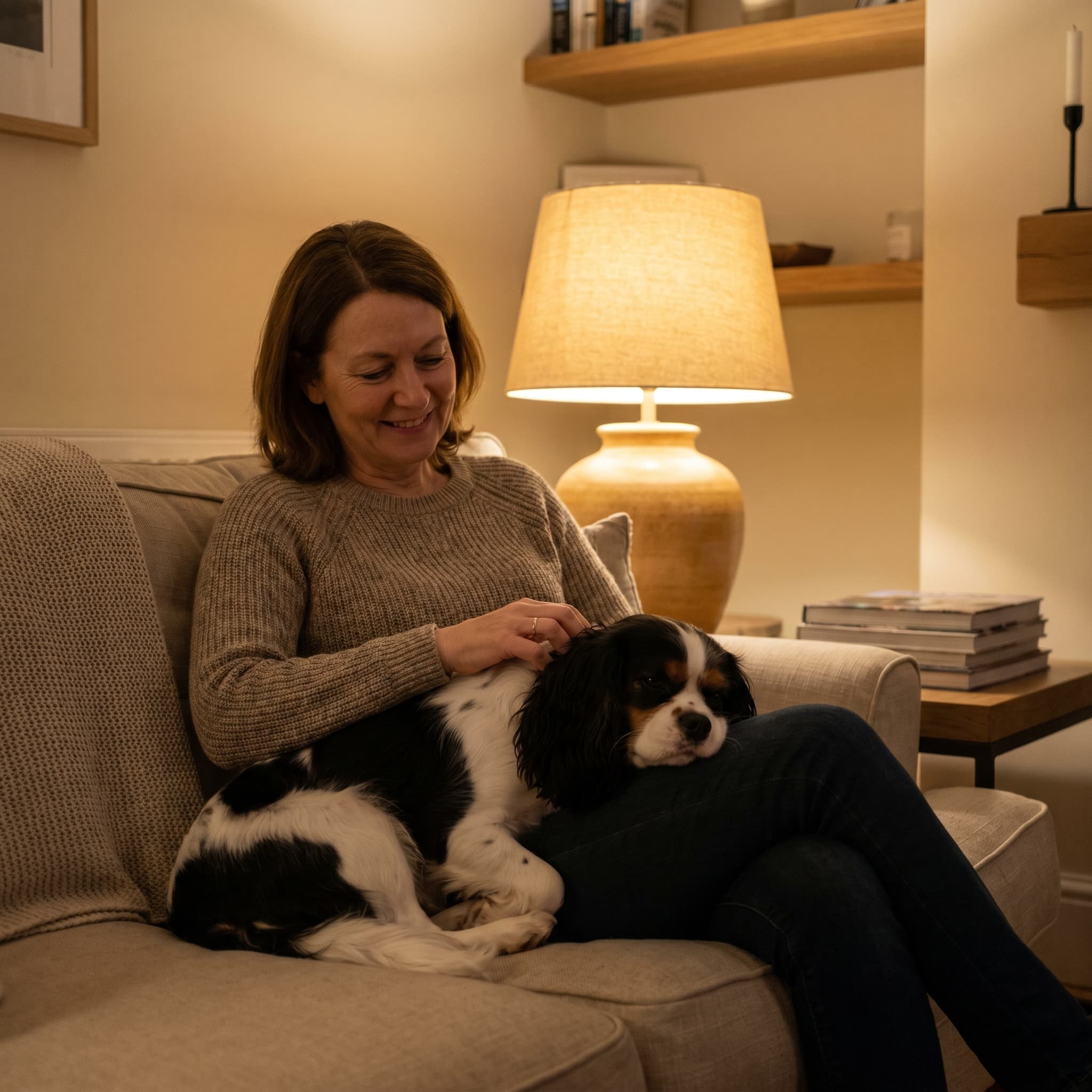 Hunden söker redan efter den känslan